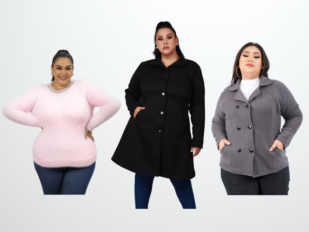 Sacos, Abrigos y Chompas para gorditas en tallas grandes.