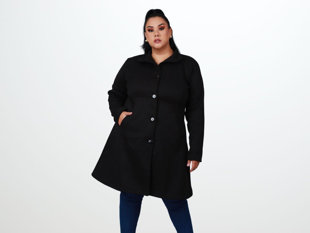 Abrigos para gorditas en tallas grandes.