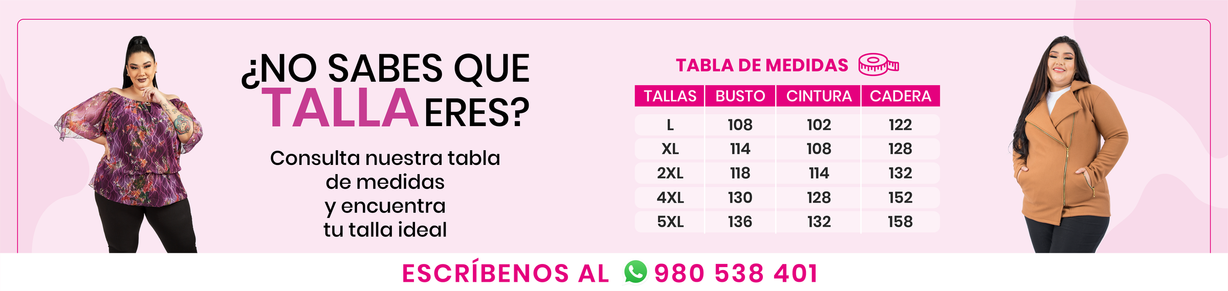 Ropa para gorditas en tallas grandes