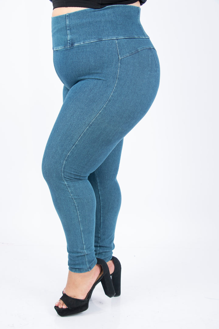 Pantalón Denim Afranelado. Ropa para gorditas