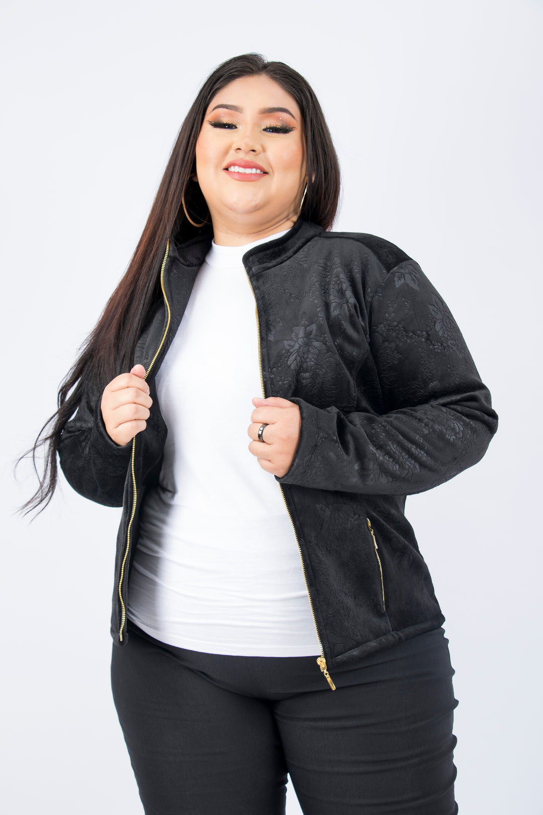 Casaca Labrada. Ropa para gorditas