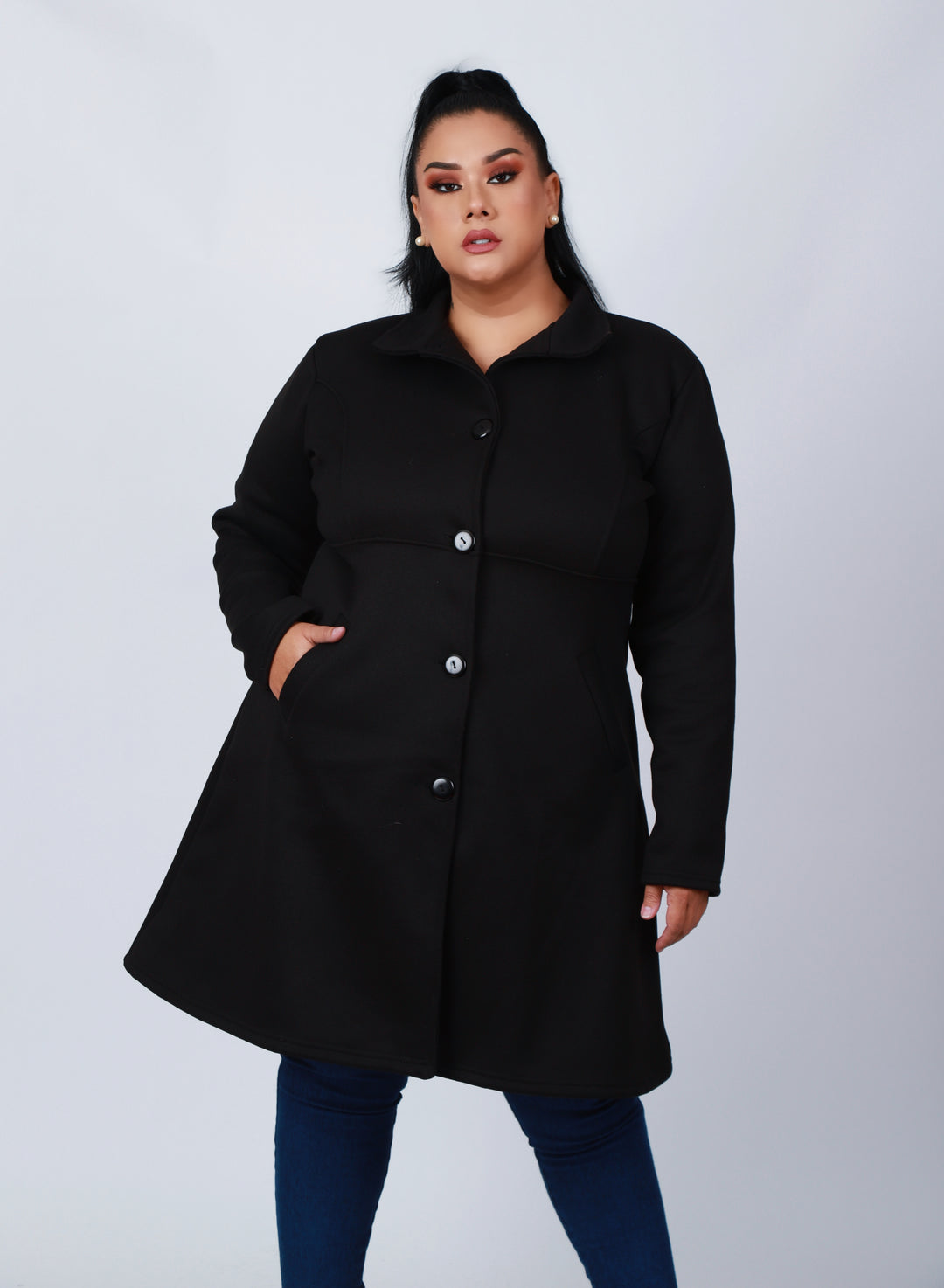 Abrigo Paño. Ropa para gorditas