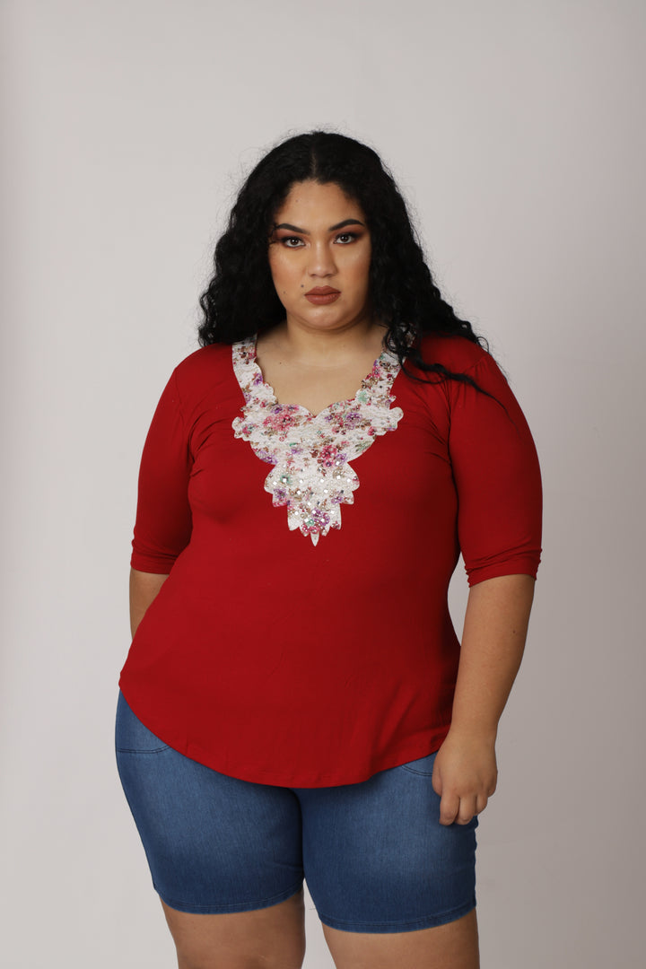 Polo Adriana. Ropa para gorditas